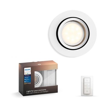 Philips - LED Dimmable light Hue MILLISKIN 1xGU10/5,5W/230V + remote control