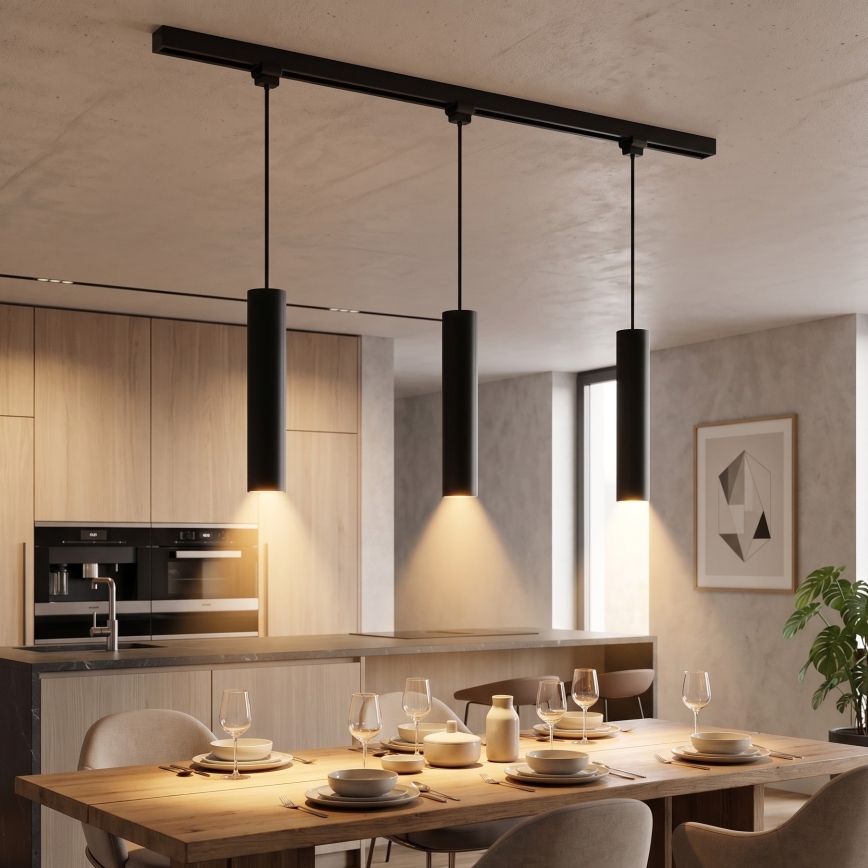 Philips - LED dimmable pendant on cable in the EASYLINK track system 3xGU10/7W/230V 2200-2700K 1m black