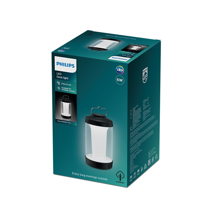 Philips - LED Dimmable portable lamp CICERO LED/6W/5V IP54