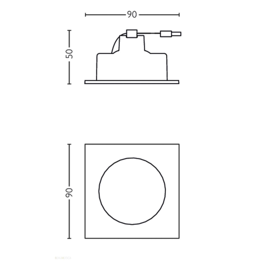 Philips - LED Dimmable recessed light CASEMENT 1xLED/4,5W/230V