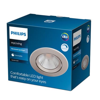 Philips - LED Dimmable recessed light LED/5,5W/230V