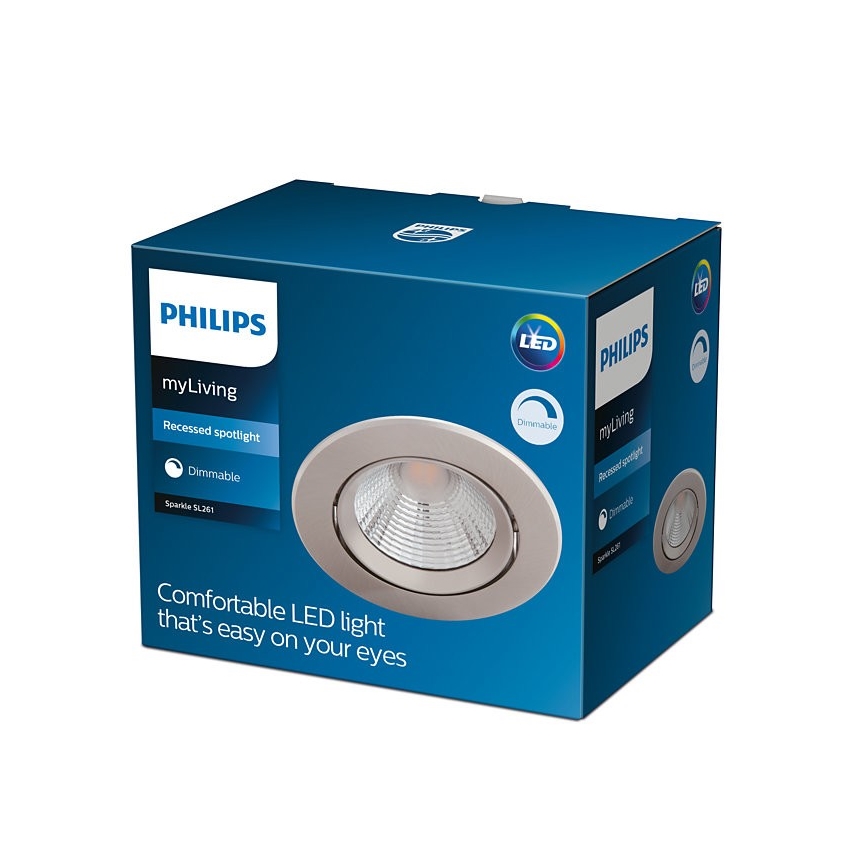 Philips - LED Dimmable recessed light LED/5,5W/230V