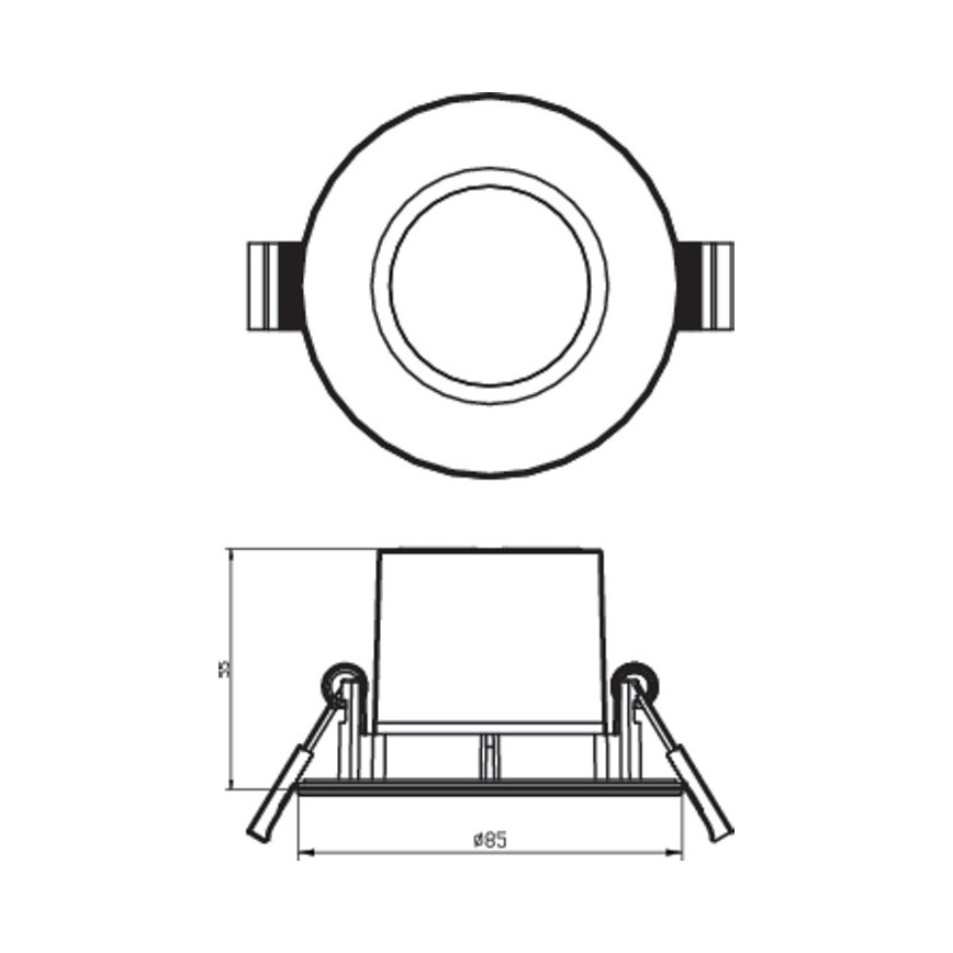 Philips - LED Dimmable recessed light LED/5,5W/230V