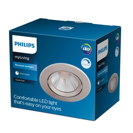 Philips - LED Dimmable recessed light SPARKLE LED/5,5W/230V