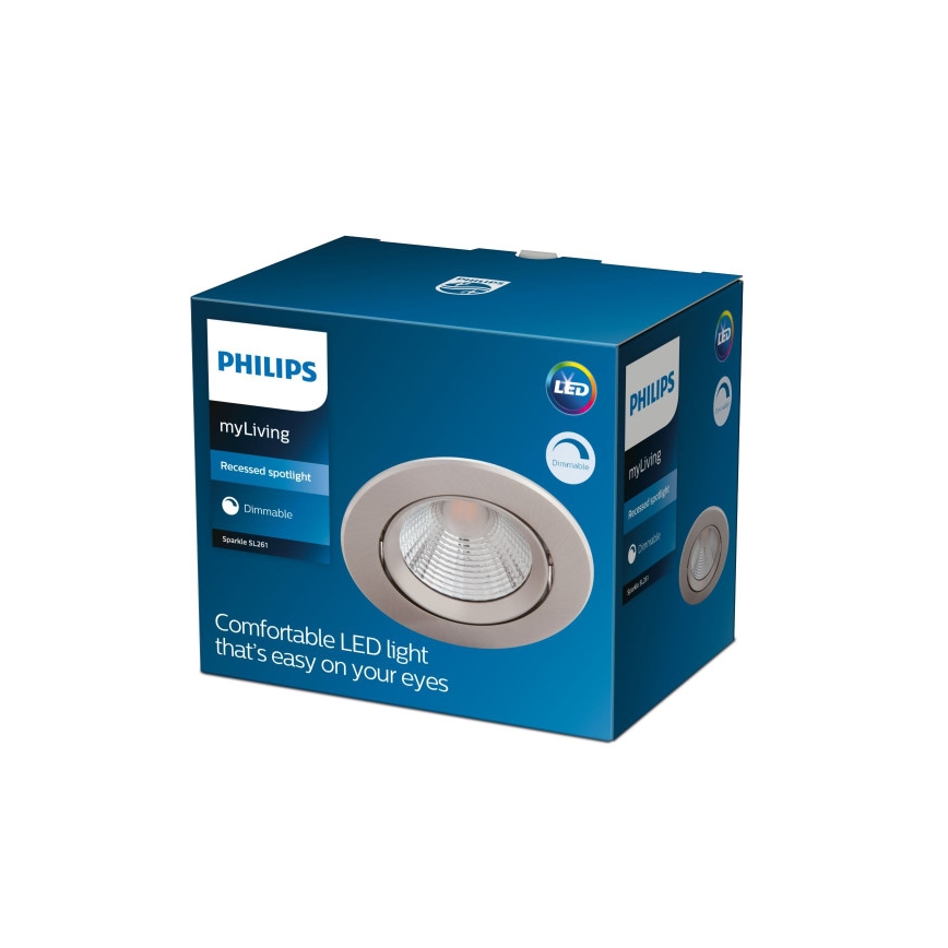Philips - LED Dimmable recessed light SPARKLE LED/5,5W/230V