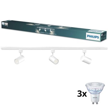 Philips - LED dimmable spotlight for EASYLINK track system 3xGU10/6,2W/230V 2200-2700K 1m white