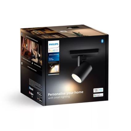 Philips - LED Dimmable spotlight Hue RUNNER 1xGU10/4,2W/230V 2200-6500K + remote control black