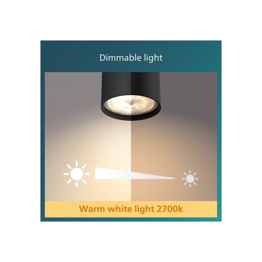 Philips - LED Dimmable spotlight 2xLED/4,5W/230V
