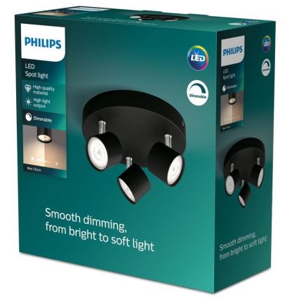 Philips - LED Dimmable spotlight 3xLED/4,5W/230V