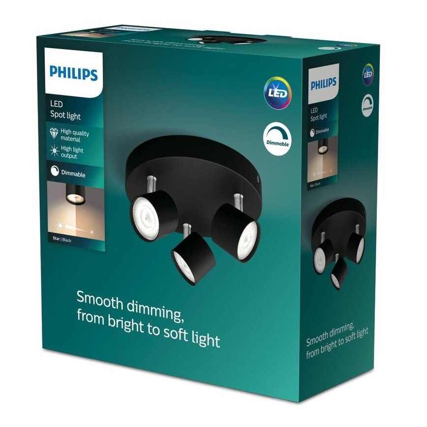 Philips - LED Dimmable spotlight 3xLED/4,5W/230V