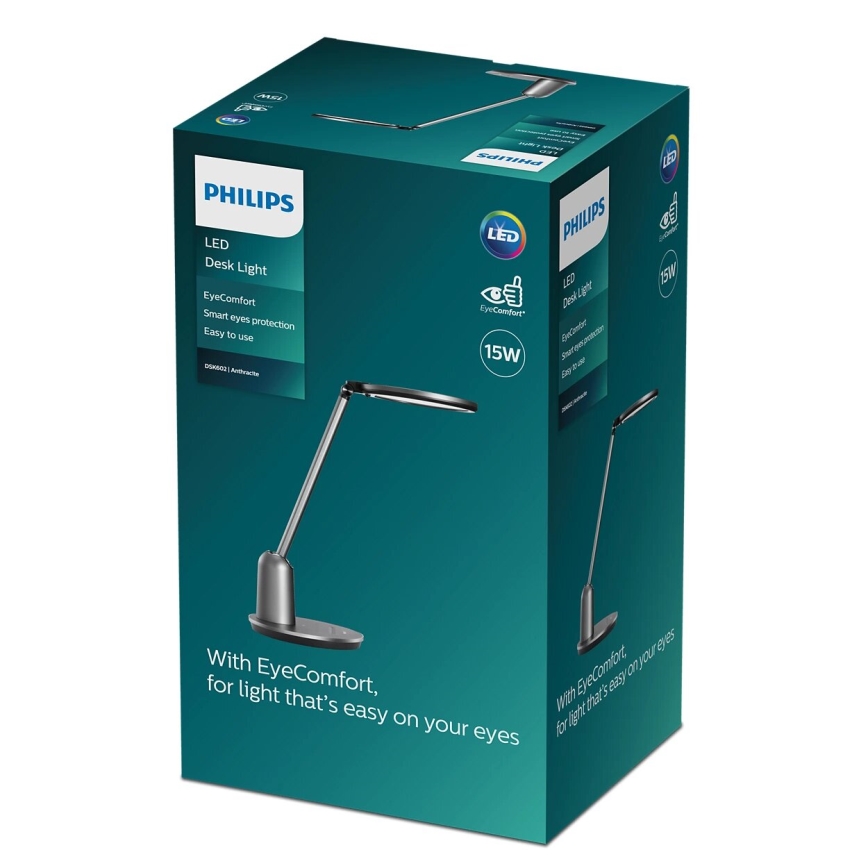 Philips - LED Dimmable touch table lamp EINSTEIN SCENE SWITCH LED/15W/230V 2800/4000/5100K CRI94