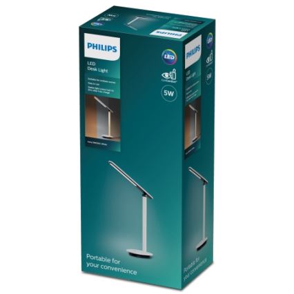 Philips - LED Dimmable touch table lamp ROCK LED/5W/5V 1800 mAh
