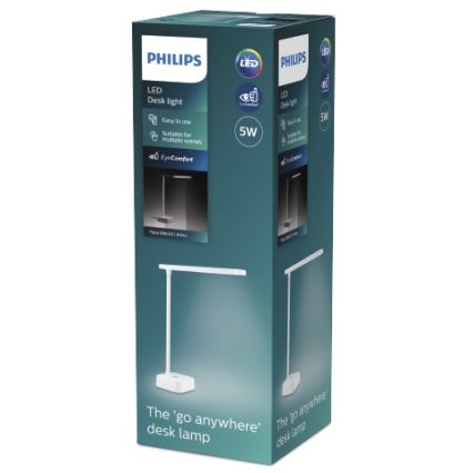 Philips - LED Dimmable touch table lamp TILPA LED/5W/5V 1800 mAh