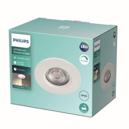 Philips - LED Dimming bathroom light LED/5W/230V 2700K IP65