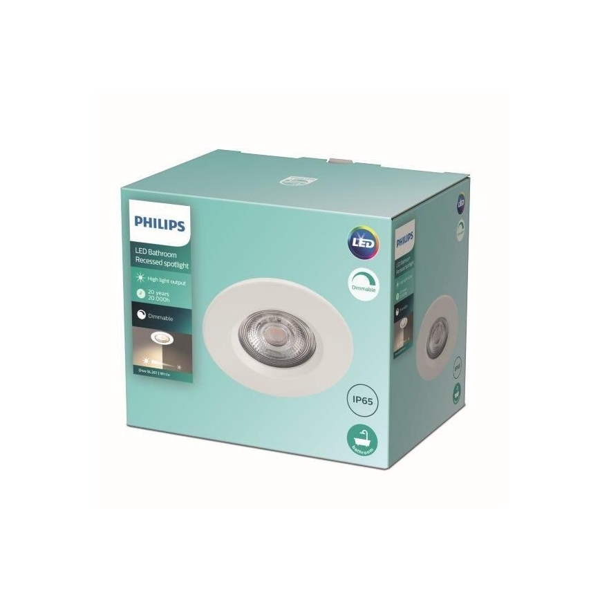 Philips - LED Dimming bathroom light LED/5W/230V 2700K IP65