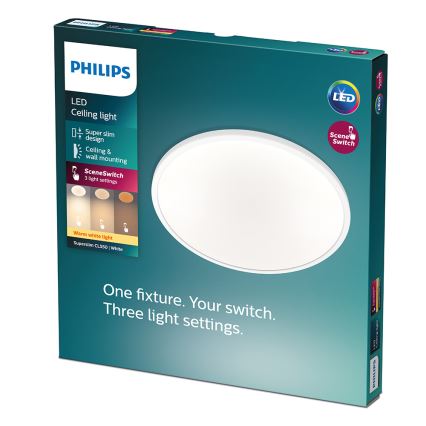 Philips - LED Dimming ceiling light 1xLED/15W/230V 2700K