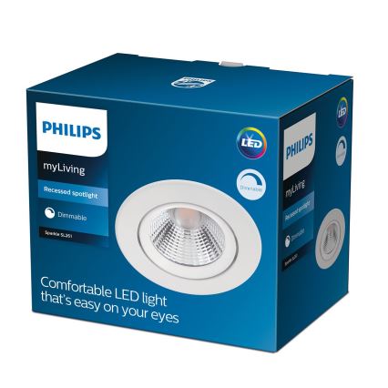 Philips - LED Dimming recessed light LED/5,5W/230V 2700K