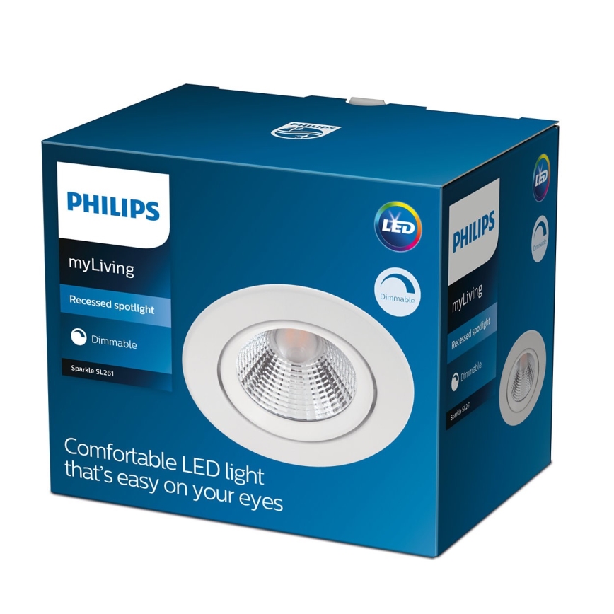 Philips - LED Dimming recessed light LED/5,5W/230V 2700K