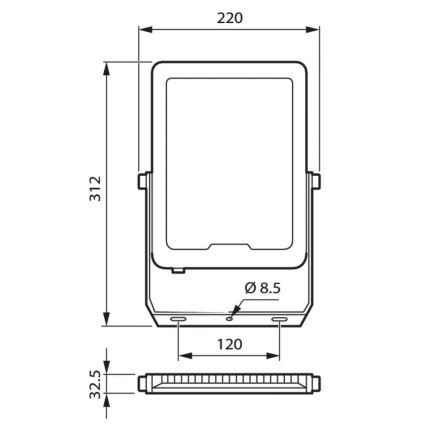 Philips - LED Floodlight LED/100W/230V 4000K IP65