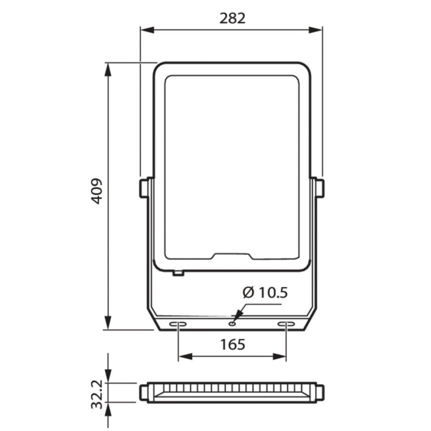 Philips - LED Floodlight LED/150W/230V 4000K IP65