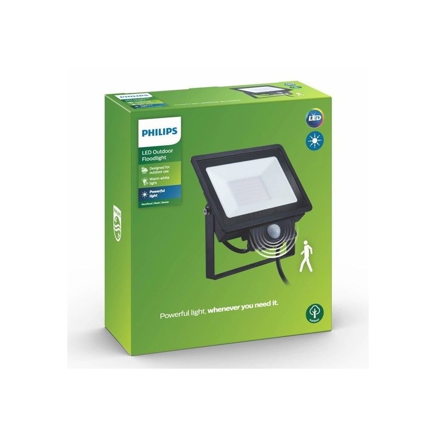 Philips - LED Floodlight with a sensor DECOFLOOD LED/20W/230V IP65