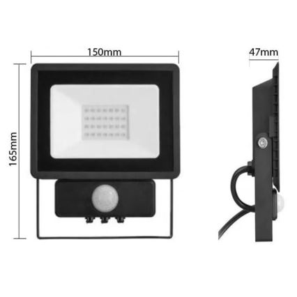 Philips - LED Floodlight with a sensor DECOFLOOD LED/20W/230V IP65