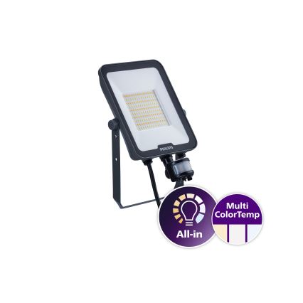 Philips - LED Floodlight with motion and dusk sensor LEDINAIRE ALL-IN LED/50W/230V 3000/4000/6500K IP65