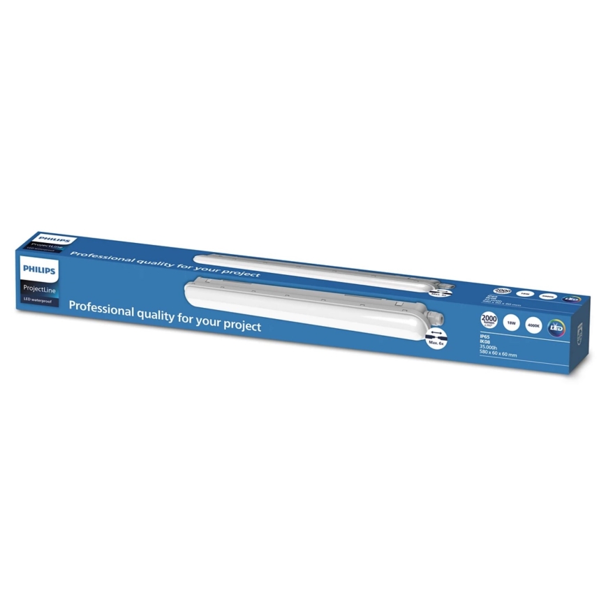 Philips - LED Heavy-duty light PROJECTLINE LED/18W/230V 58 cm IP65