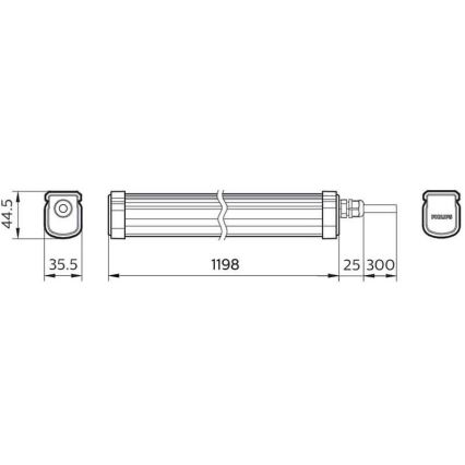 Philips - LED Heavy-duty light PROJECTLINE LED/34W/230V IP65