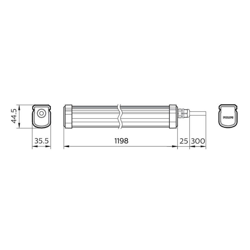 Philips - LED Heavy-duty light PROJECTLINE LED/34W/230V IP65
