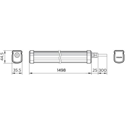Philips - LED Heavy-duty light PROJECTLINE LED/54W/230V IP65