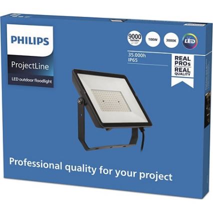 Philips - LED Outdoor floodlight PROJECTLINE LED/100W/230V IP65 3000K