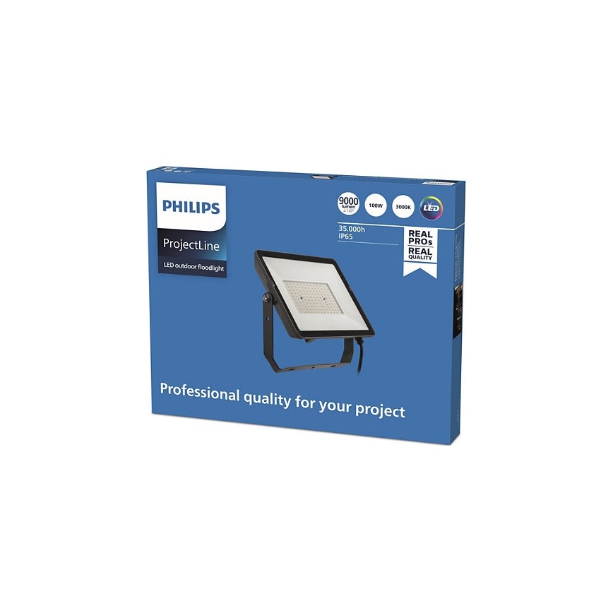 Philips - LED Outdoor floodlight PROJECTLINE LED/100W/230V IP65 3000K