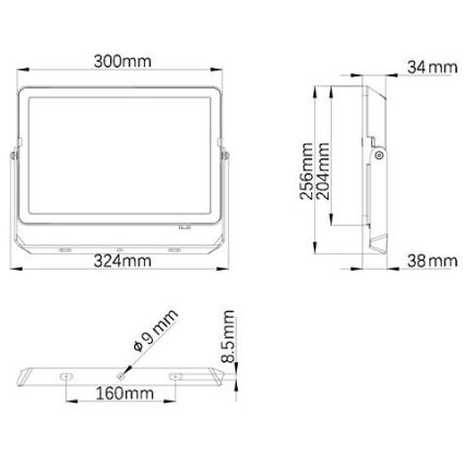 Philips - LED Outdoor floodlight PROJECTLINE LED/100W/230V IP65 4000K