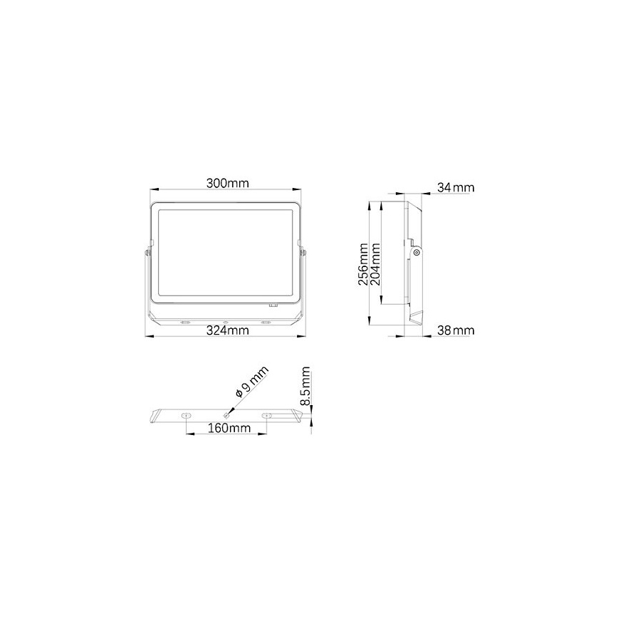 Philips - LED Outdoor floodlight PROJECTLINE LED/100W/230V IP65 4000K