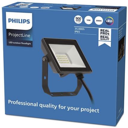 Philips - LED Outdoor floodlight PROJECTLINE LED/10W/230V IP65 3000K