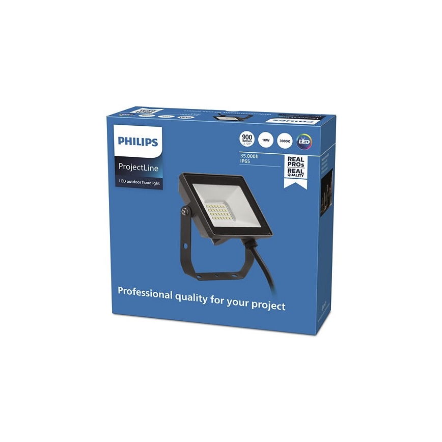 Philips - LED Outdoor floodlight PROJECTLINE LED/10W/230V IP65 3000K