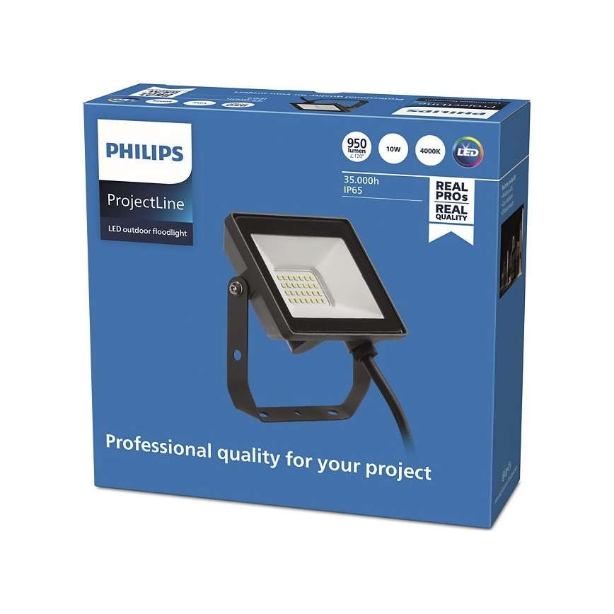 Philips - LED Outdoor floodlight PROJECTLINE LED/10W/230V IP65 4000K