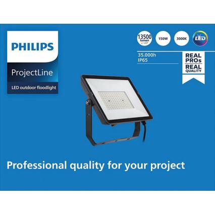 Philips - LED Outdoor floodlight PROJECTLINE LED/150W/230V IP65 3000K