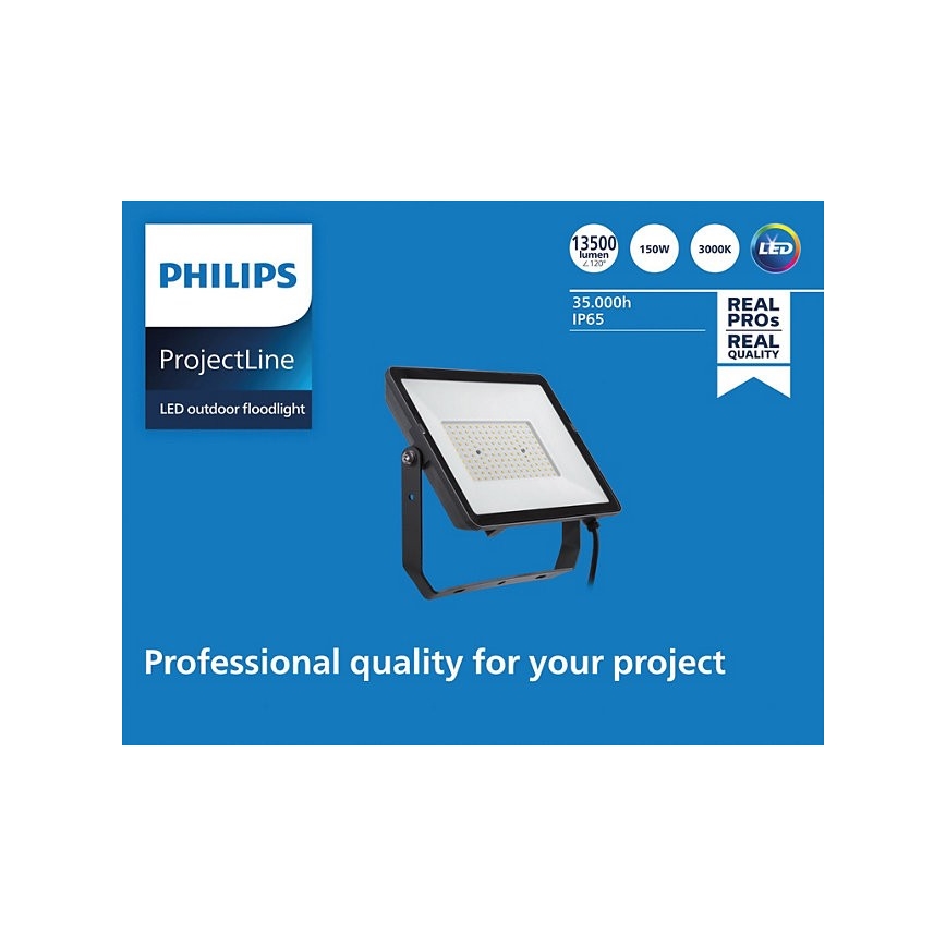 Philips - LED Outdoor floodlight PROJECTLINE LED/150W/230V IP65 3000K