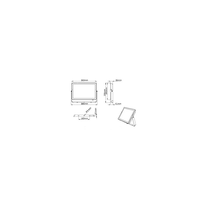 Philips - LED Outdoor floodlight PROJECTLINE LED/150W/230V IP65 4000K