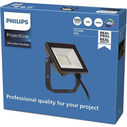 Philips - LED Outdoor floodlight PROJECTLINE LED/20W/230V IP65 3000K