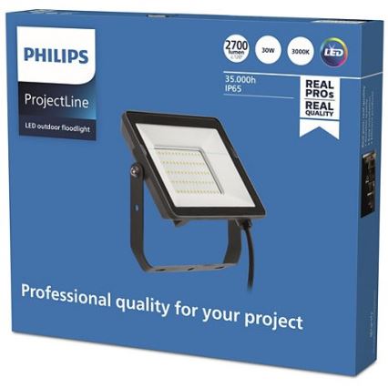 Philips - LED Outdoor floodlight PROJECTLINE LED/30W/230V IP65 3000K