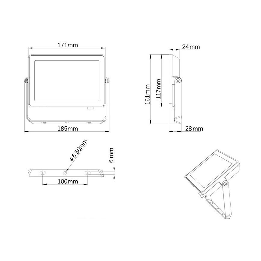 Philips - LED Outdoor floodlight PROJECTLINE LED/30W/230V IP65 3000K
