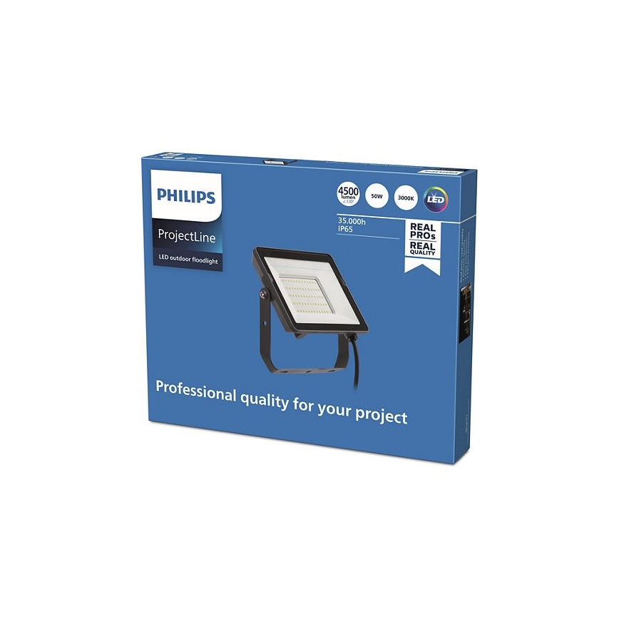 Philips - LED Outdoor floodlight PROJECTLINE LED/50W/230V IP65 3000K