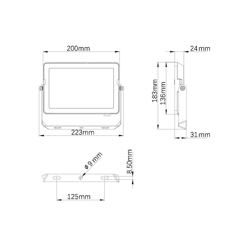 Philips - LED Outdoor floodlight PROJECTLINE LED/50W/230V IP65 4000K