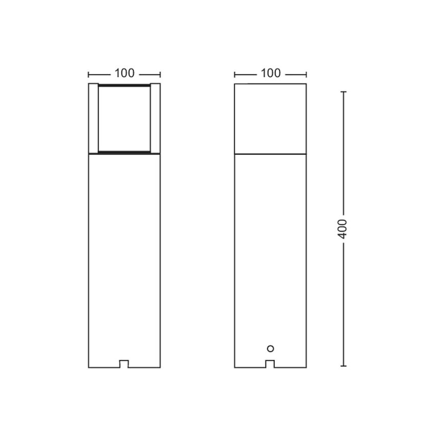 Philips - LED Outdoor lamp LED/6W/12V 4000K 2700K IP44