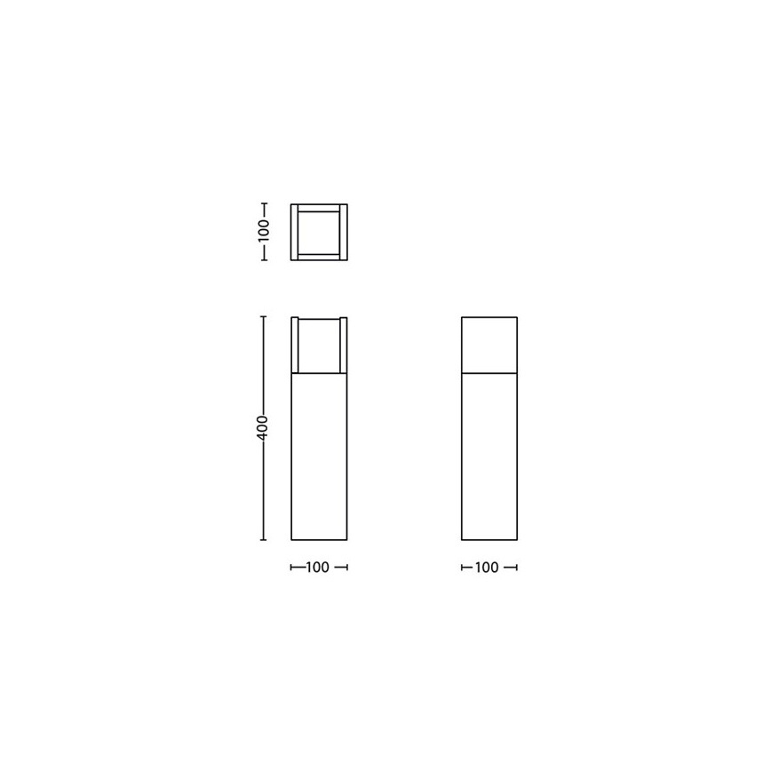 Philips - LED Outdoor lamp LED/3,8W/230V 40 cm 3000K IP44