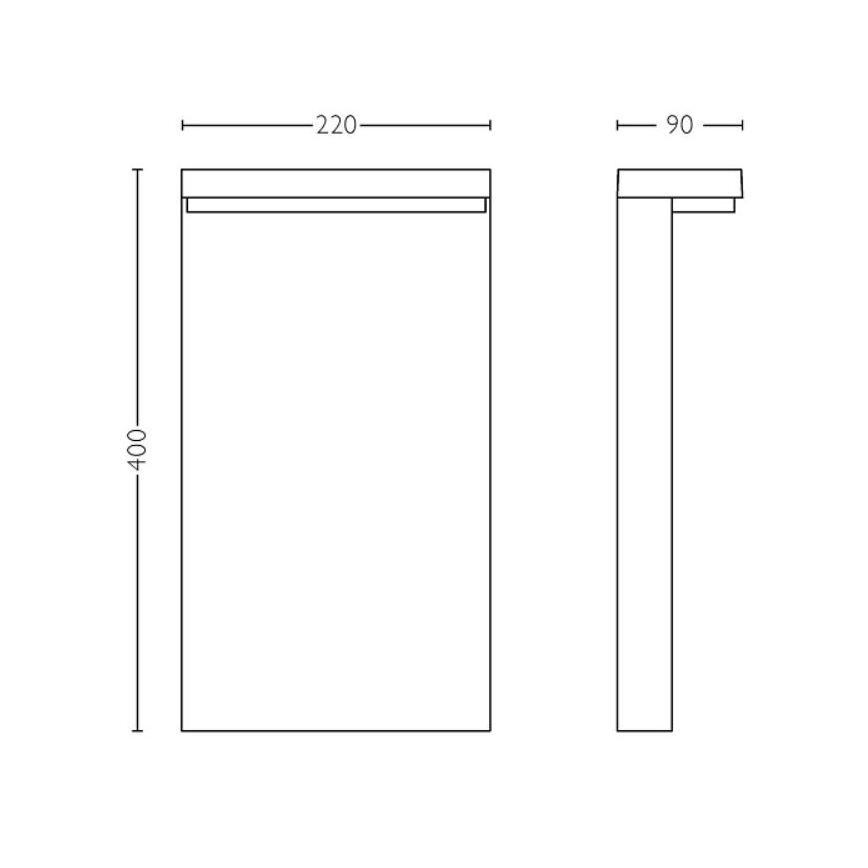 Philips - LED Outdoor lamp BUSTAN LED/3,8W/230V 2700K 40 cm IP44