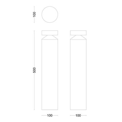 Philips - LED Outdoor lamp LAVEN LED/6W/230V 4000K IP44